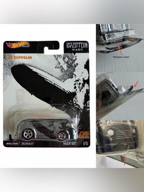 Led Zeppelin Hot Wheels Haulin' Gas Die-Cast Toy Car